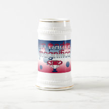 Flagge UNO Padre Magnífico Amerika färbt Pop-Kunst Teetasse