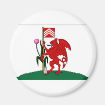 Flagge Vereinigten Königreichs Cardiff Magnete