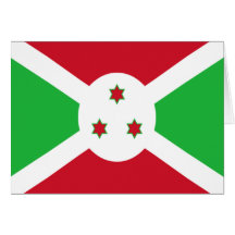 Flagge von Burundi Grußkarten