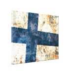 Flagge von Finnland Gespannte Galerie Drucke