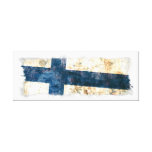 Flagge von Finnland Gespannte Galeriedrucke