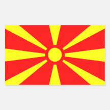 Flagge von Mazedonien Sticker