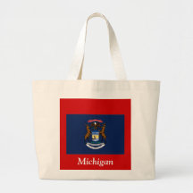 Flagge von Michigan Einkaufstasche