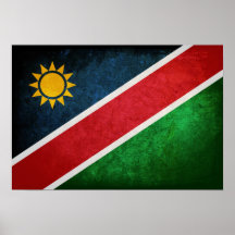 Flagge von Namibia Posterdruck