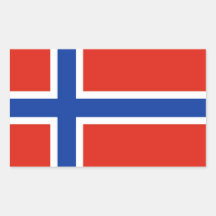 Flagge von Norwegen Aufkleber