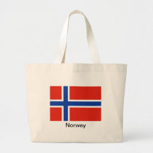 Flagge von Norwegen Tragetaschen