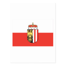 Flagge von Oberösterreich Postkarte