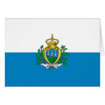 Flagge von San Marino Grußkarte