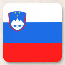 Flagge von Slowenien Drink Untersetzer