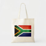 Flagge von Südafrika Leinentaschen