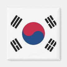 Flagge von Südkorea Kühlschrankmagnet