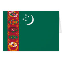 Flagge von Turkmenistan Karten