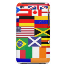 Flaggen der Weltcollage iPod Touch Etuis