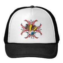 Flamin Augen-Fernlastfahrer-Hut Trucker Mützen