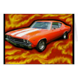 Flamin Klassiker chevelle Grußkarten