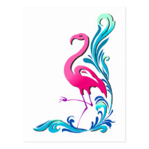 Flamingo 1 postkarte
