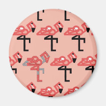 FLAMINGO Aufkleber Magnete