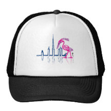 Flamingo in Dubai Baseballmützen