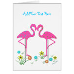 Flamingo-Karten-Schablone