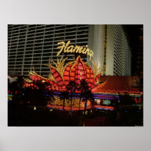 Flamingo-Las Vegas-Plakat-Druck