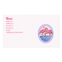 Flamingo-Zwillinge Visitenkartenvorlage