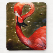 Flamingokopf unten gekurvt mauspads