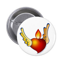 Flamme der Liebe Button