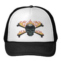 Flammenschädel 8 truckerkappe