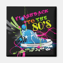 Flashback To The 80's Neon Sneaker Fridge Magnets