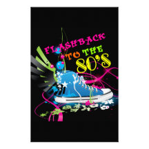 Flashback To The 80's Neon Sneaker Stationery