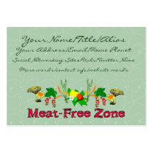 Fleisch-Freie Zone Visitenkarten