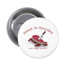 Fleisch ist Mord Anstecknadelbuttons