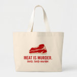 Fleisch ist Mord, geschmackvoller Mord Tragetaschen