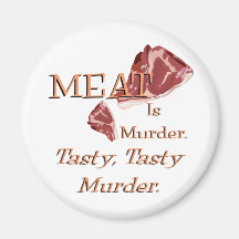Fleisch ist Mord Kühlschrankmagnet