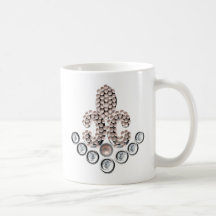 Fleur De Lis-jewelled Kaffeetasse