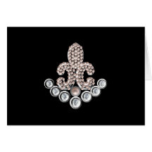 Fleur De Lis-jewelled Karten