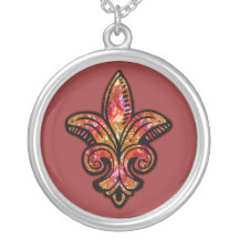 Fleur mittelalterlich - Rot Selbst Gestalteter Schmuck