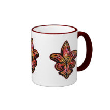 Fleur mittelalterlich - Rot Kaffeehaferl