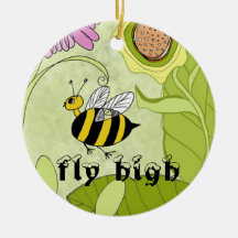 Fliege hoch weihnachtsbaum ornament