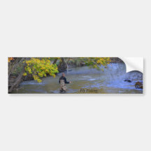Fliegen-Fischen Auto Sticker
