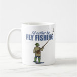 Fliegen-Fischen in den Stelzvögeln Kaffee Tassen