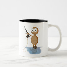 Fliegenfischen-Braunhaut Kaffee Tasse