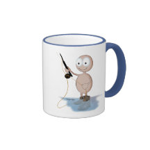 Fliegenfischen-Lichthaut Kaffee Haferl