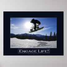 FLIEGENSNOWBOARDER motivierend Foto-Druck Posterdrucke