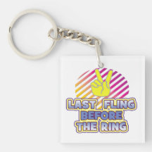 Flingsringfriedensbachelorette wedding Braut Schlüsselanhängern