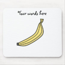 Flippige gelbe Landbanane Mauspad