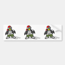 Flippiger Pinguin Auto Sticker