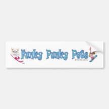 Flippiger Punky Pets Autoaufkleber