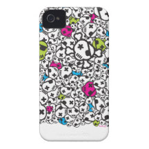 Flippiger Schädel-Kasten Case-Mate iPhone 4 Hülle