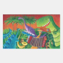 Flippiges Dinosaurier-Band Sticker